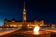 Parliament Of Canada In Ottawa Winter