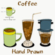 Coffee Hand Drawn on separate layer