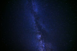 Fototapeta Na sufit - Milky way galaxy with stars and space dust in the universe, Long exposure photograph, with grain.