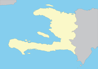 Wall Mural - Vector map of Haiti