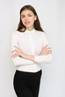 © Saksoni - Portrait of a young beautiful business lady.