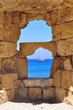 Paysage de Rhodes en Grèce.