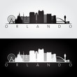 Orlando city skyline silhouette