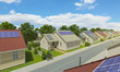 Detached Houses with Solar Panels