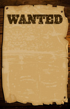 Grungy Old West Wanted Poster