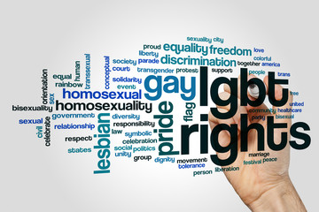 Poster - LGBT rights word cloud