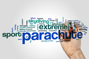 Sticker - Parachute word cloud