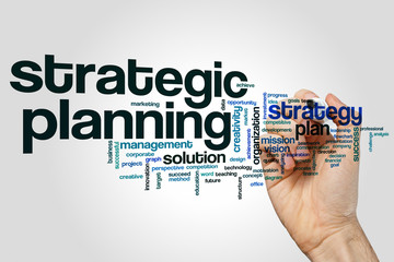 Wall Mural - strategic planning word cloud