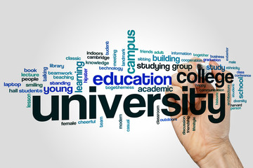 Sticker - University word cloud