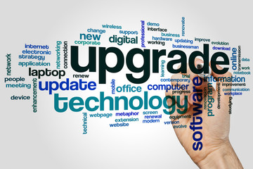 Wall Mural - upgrade word cloud