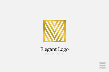 Wall Mural - Minimalistic Elegant Logo. Luxury emblem template