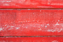 Red Painted Wood Board Background Texture