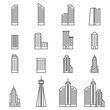 © ronnarid - Building Icons . Line Vector vector illustration