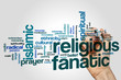 Religious fanatic word cloud