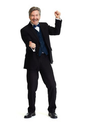 Poster - Happy businessman.