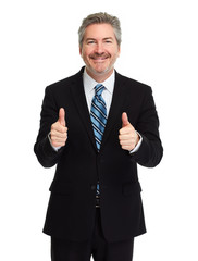 Poster - Happy businessman.