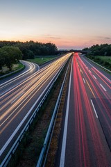 German Highway at Sunset