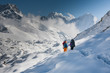 © Maygutyak - Trekkers crossing Gokyo glacier in Khumbu valley on a way to Everest Base camp