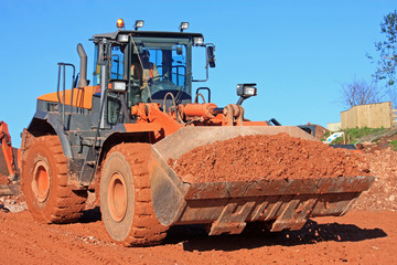 Wall Mural - Front Loader working