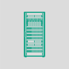 Wall Mural - Server rack icon