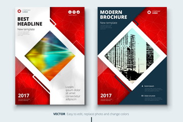 Corporate business annual report cover, brochure or flyer design. Leaflet presentation. Catalog with Abstract geometric background. Modern publication poster magazine, layout, template.