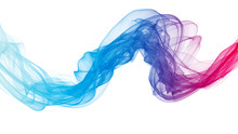 3d Illustration Of Colorful Waves Look Like Smoke