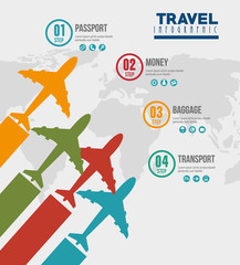 Sticker - travel around world infographics vector illustration design