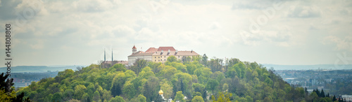Valokuvatapetti View of the old city. Panorama with castle. Brno Czech Republic.