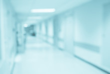 Abstract Blur Hospital Corridor Defocused Medical Background