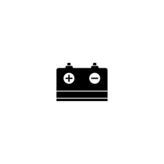 Pictogram battery icon. Black icon on white background.