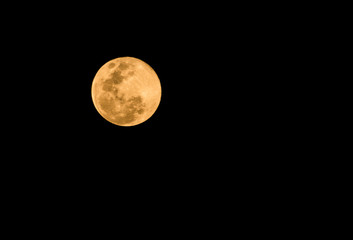 orange full moon