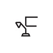 © liarocer - F initials unique logo desk lamp black