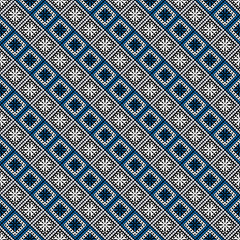 Naklejka na meble Seamless vector decorative hand drawn pattern. ethnic endless background with ornamental decorative elements with traditional etnic motives, tribal geometric figures. Print for wrapping, background