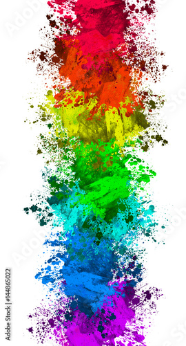 Multi Color Paint Splatter Border Background Stock Photo Adobe - Multi Color Paint