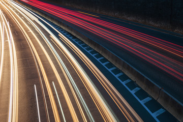 Traffic light on highway