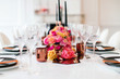 © Eleonora Mancini - colorful and stylish table centerpiece