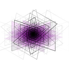 Wall Mural - vector illustration of abstract triangle purple background
