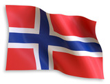 Fototapeta  - Bandiera Norvegia