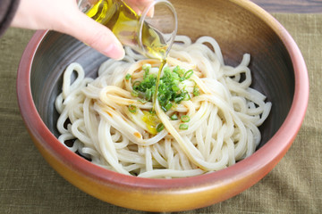 Wall Mural - Ramen noodle with oil in bowl