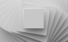 White Background Of Different Scale Square Planes