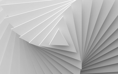 white background of different scale triangles