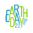 © pashabo - Earth day, 22 April. Holiday logotype design.