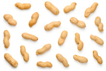 Peanuts Isolated On White Background