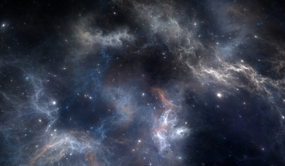 Wall Mural - space nebula, for use with projects on science, research, and education.