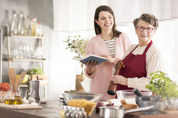 Women in kitchen