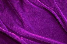 Violet Silk Velvet Close-up