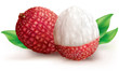 Two Lychee fruits