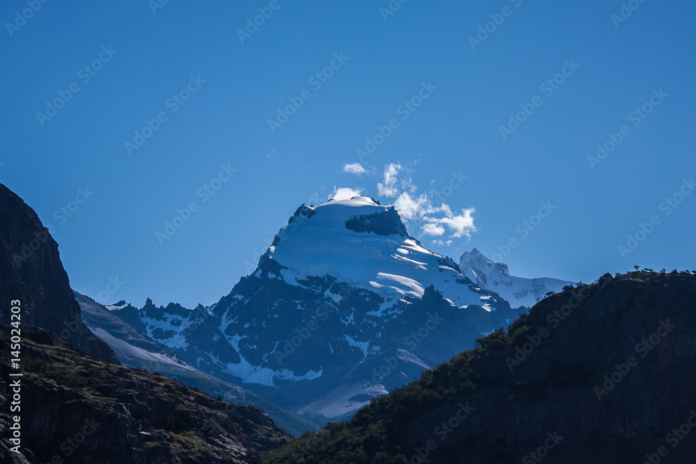 Szczyt Cerro Solo w Andach - obrazy, fototapety, plakaty 