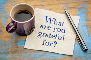 Wall Mural - what are you grateful for?
