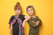 © Africa Studio - Cute stylish children on color background